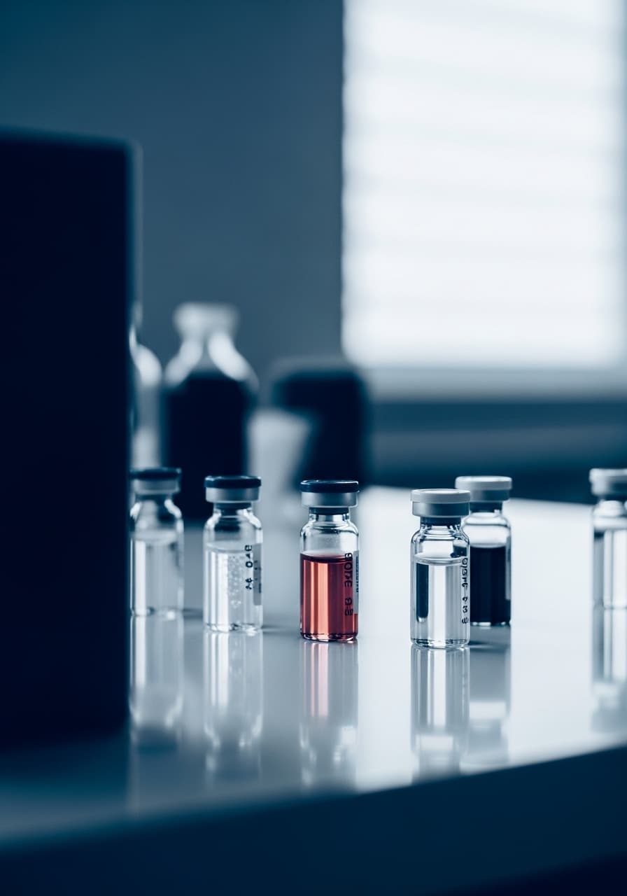Peptide therapy vials and compounds at Glendale IV clinic