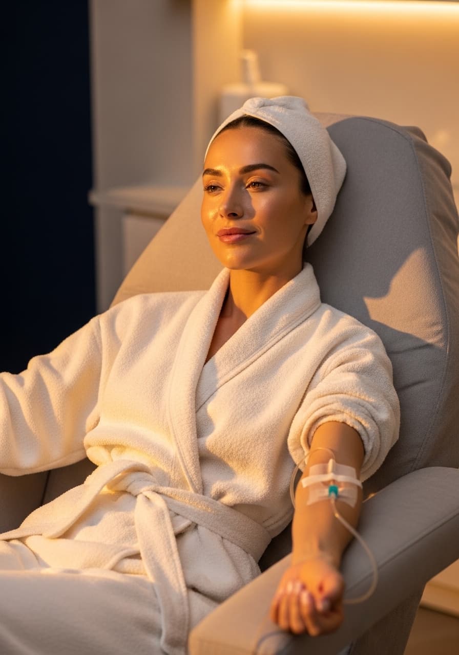 Beauty IV drip treatment for glowing skin at My IV Therapy Club